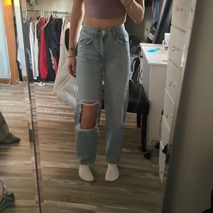 Size 25 BDG baggy jeans, light wash